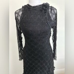 Custom Couture, unique design by Carrie-Me Couture Palm Beach, Black lace dress